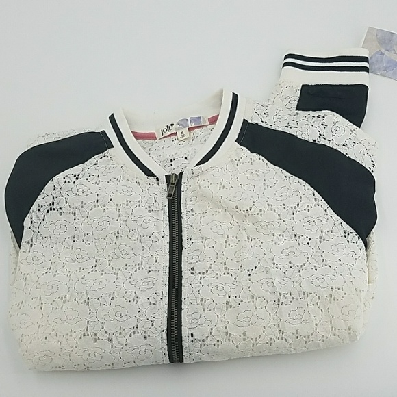 🆕 Color Block Lace Bomber Jacket - Picture 8 of 8